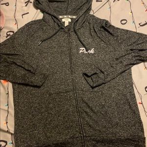 PINK full zip hoodie